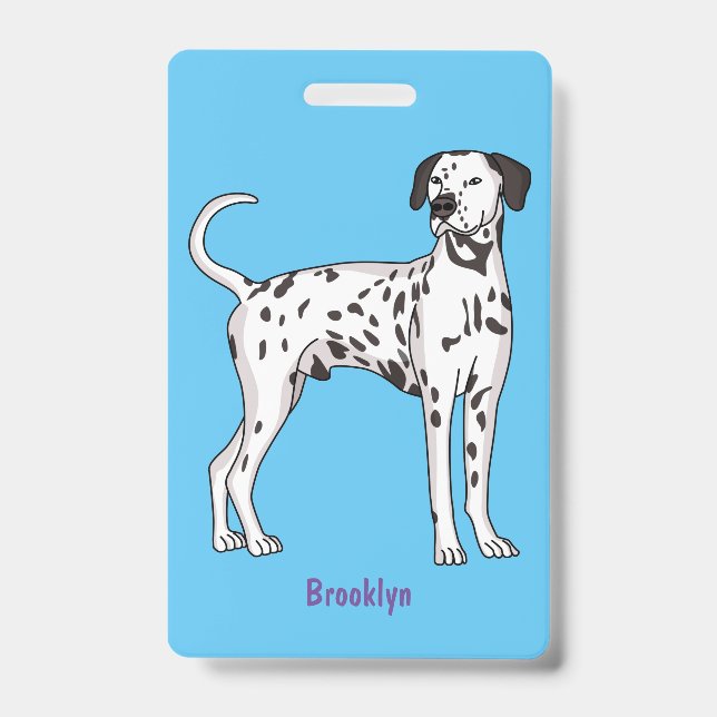 Badge Caricature pour chien dalmate (Avant)