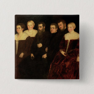 Badge Carré 5 Cm 00409 sept membres de la famille de Soranzo