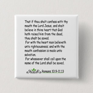 Badge Carré 5 Cm 10:9 de Romains - bouton 11,13