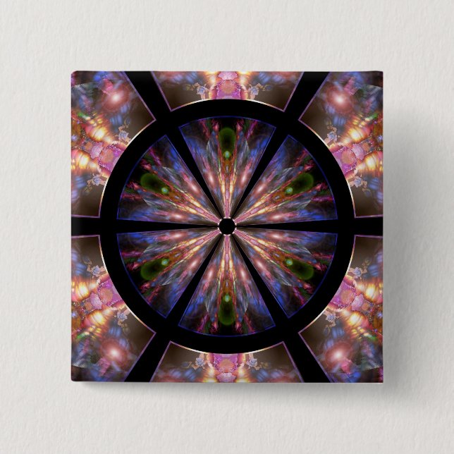 Badge Carré 5 Cm 12 Royaumes (Devant)