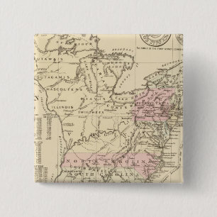 Badge Carré 5 Cm 13 colonies 1776