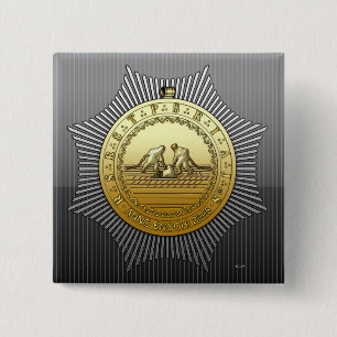 Badge Carré 5 Cm 13e degré : Maître de la Neuvième Arche