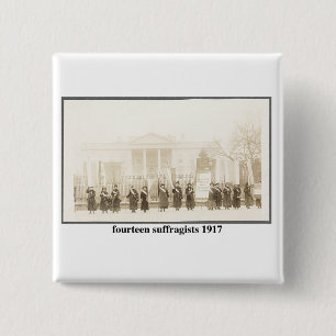 Badge Carré 5 Cm 14 Souffragistes, 1917