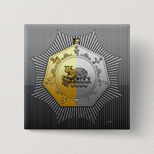 Badge Carré 5 Cm 17ème Degré : Chevalier de l'Est et de l'Ouest