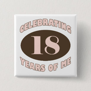 Badge Carré 5 Cm 18 cadeaux