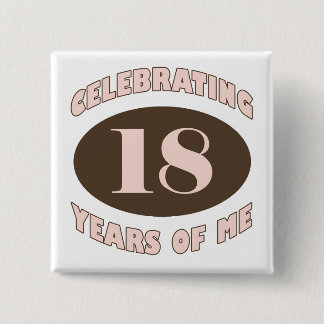 Badge Carré 5 Cm 18 cadeaux