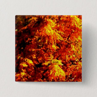 Badge Carré 5 Cm 1 bouton d'or