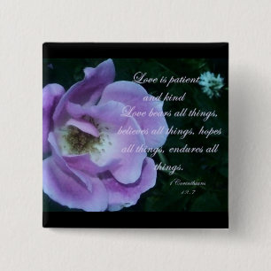 Badge Carré 5 Cm 1 Corinthiens 13