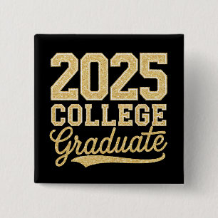 Badge Carré 5 Cm 2025 College Graduate Graduate School Senior