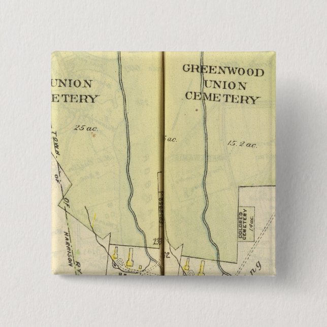 Badge Carré 5 Cm 232233 Harrison, Rye (Devant)