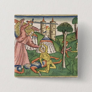 Badge Carré 5 Cm 2 vengeance de rois 19 Dieu 35-37 sur l'Assyria,