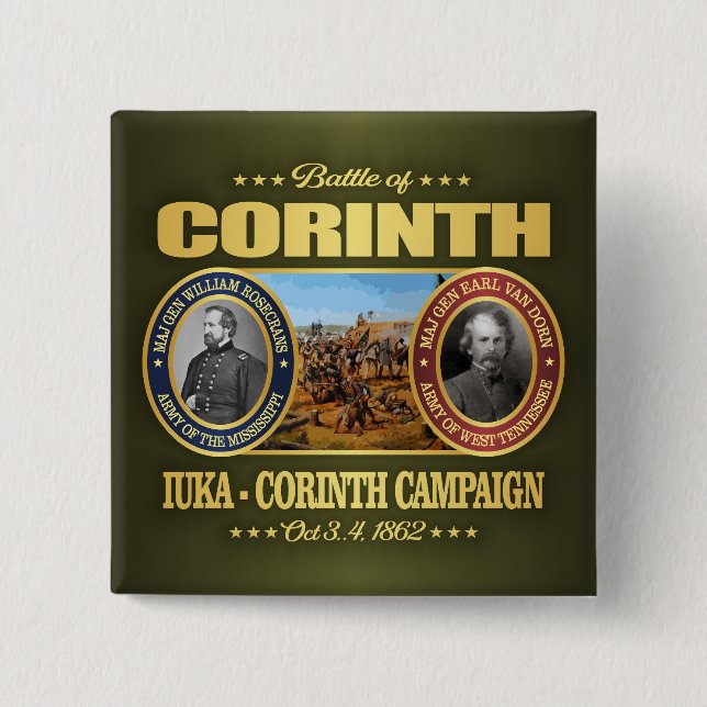 Badge Carré 5 Cm 2e Corinthe (FH2) (Devant)