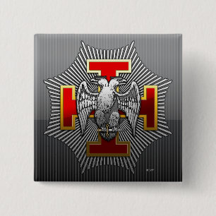 Badge Carré 5 Cm 30ème Degré : Chevalier Kadosh