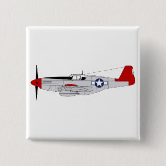 Badge Carré 5 Cm 332e Groupe de chasseurs - Redtails - Tuskegee Air
