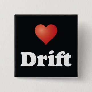Badge Carré 5 Cm <3 Dérive [Bouton]