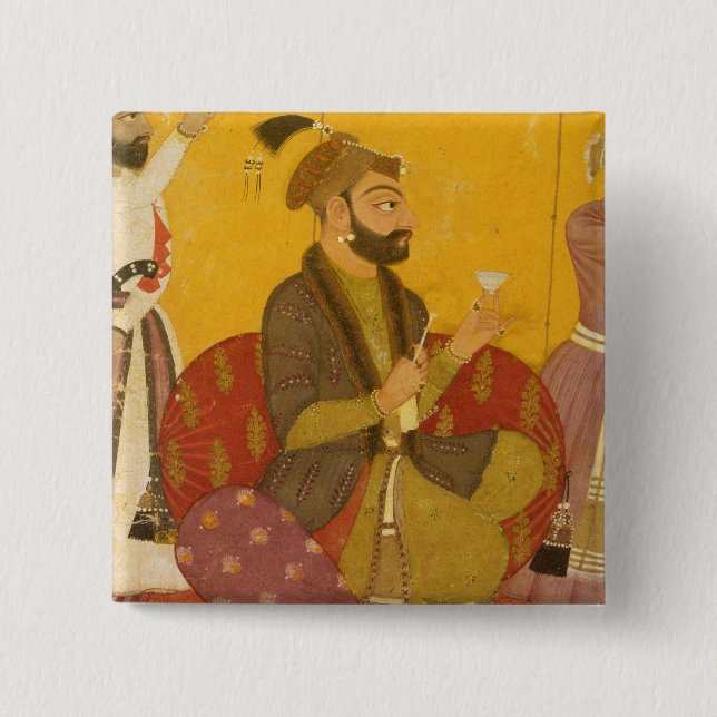 Badge Carré 5 Cm 47.110/359 Gosain Narayan prend le poison dans les (Devant)