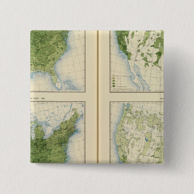 Badge Carré 5 Cm 47 Corn 1890 (Devant)