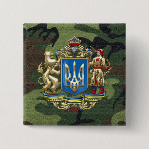 Badge Carré 5 Cm [500] Ukraine : Manteaux d'armoiries supplémentair