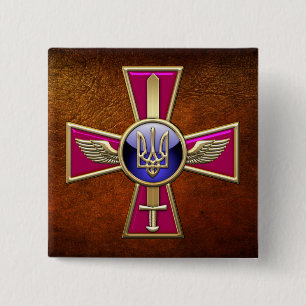 Badge Carré 5 Cm [500] Ukrainian Air Force Emblem