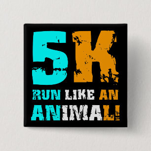 Badge Carré 5 Cm 5K drôle