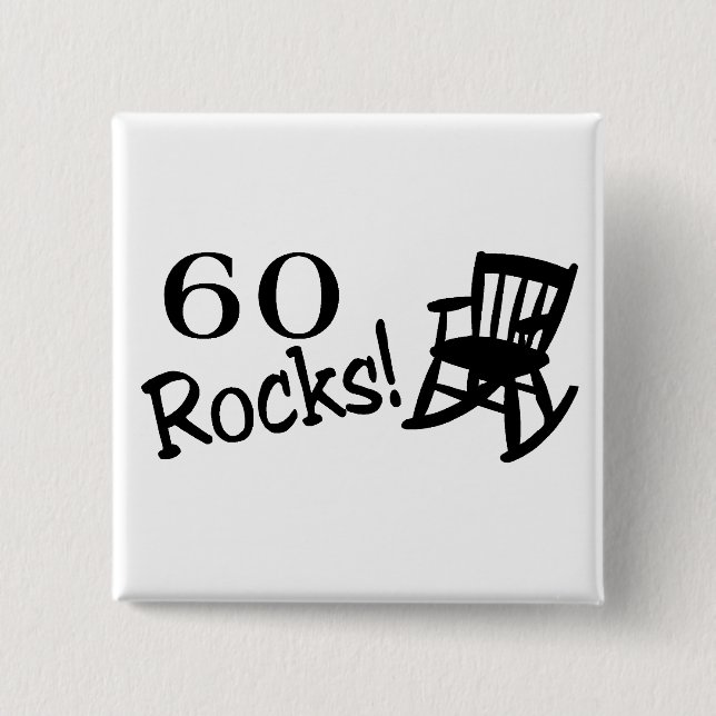 Badge Carré 5 Cm 60 roches (balancier) (Devant)