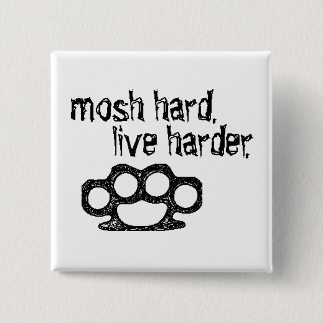 Badge Carré 5 Cm 8 Mosh (Devant)