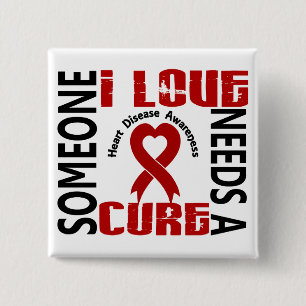 Badge Carré 5 Cm A besoin d'une maladie cardiaque du traitement 4