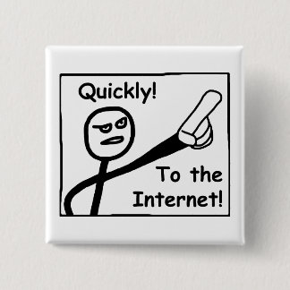 Badge Carré 5 Cm À Internet