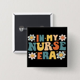 Badge Carré 5 Cm À l'ère de mon infirmière