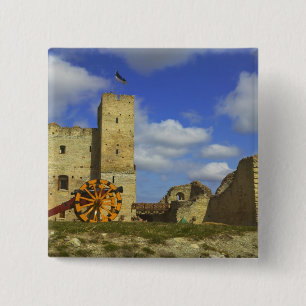 Badge Carré 5 Cm À l'intérieur du château de Rakvere, Rakvere, Esto