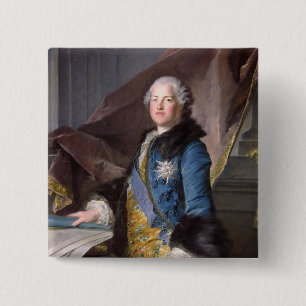 Badge Carré 5 Cm Abel Francois Poisson Marquis de Marigny, 1755