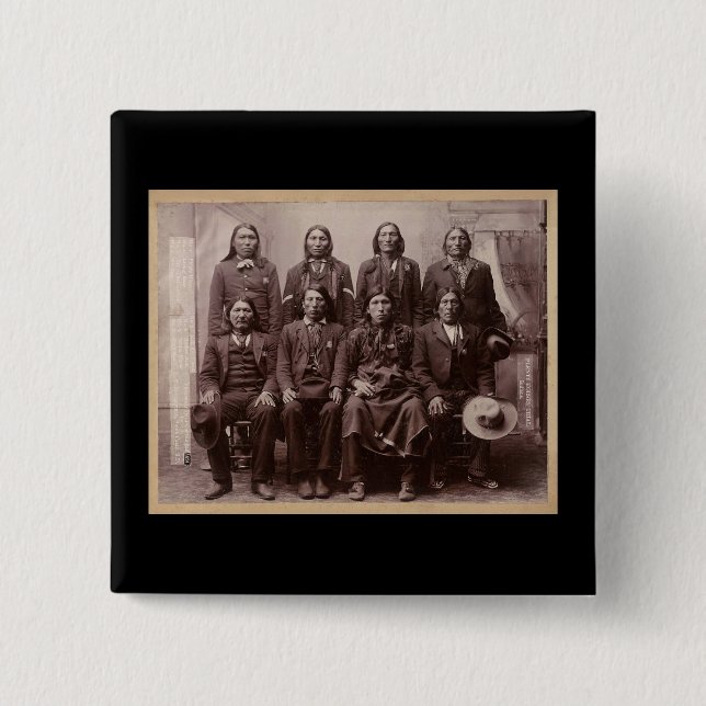 Badge Carré 5 Cm Abondance de HorsesTrial 1890 (Devant)