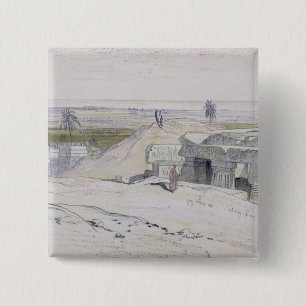 Badge Carré 5 Cm Abydus, 13h, le 12 janvier 1867 (encre et