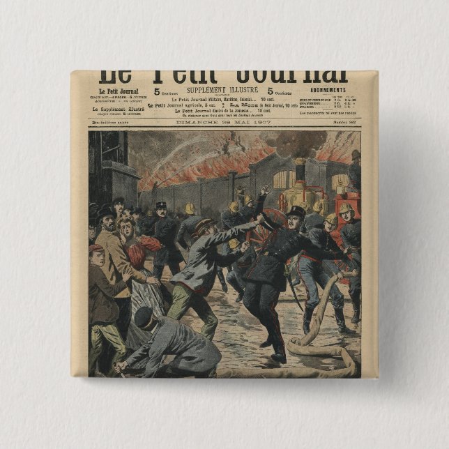 Badge Carré 5 Cm Accomplissements d'Apache (Devant)