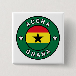 Badge Carré 5 Cm Accra Ghana