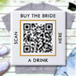 Badge Carré 5 Cm Acheter L'Épouse A Boire Personnalisé QR Code Bach<br><div class="desc">Téléchargez un code QR, ajoutez du texte et créez facilement votre bouton personnalisé. Cliquez sur MODIFIER pour modifier la couleur ou la couleur du texte de l'arrière - plan. Vous pouvez TRANSFÉRER ce DESIGN sur d'autres produits Zazzle et l'ajuster à la plupart des articles Zazzle. Les conceptions Studio standard sont...</div>