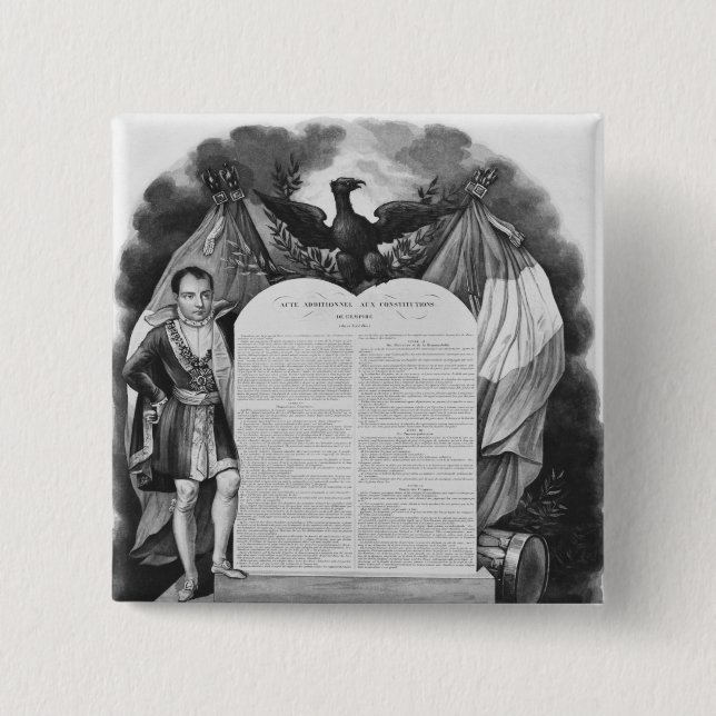 Badge Carré 5 Cm Acte supplémentaire du 22 avril 1815 (Devant)