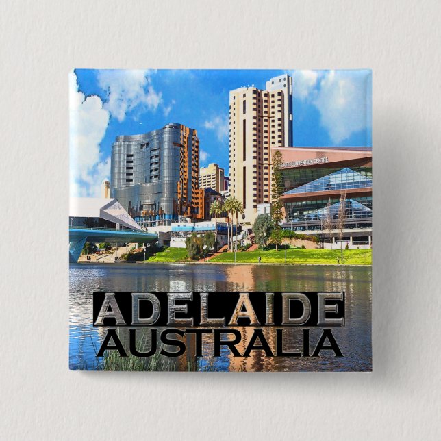 Badge Carré 5 Cm Adelaide (Devant)