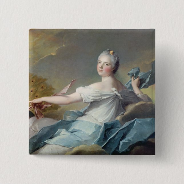 Badge Carré 5 Cm Adelaïde De France, comme élément d'air (Devant)