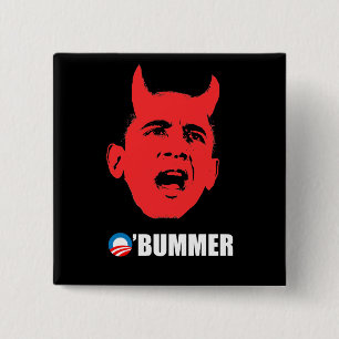 Badge Carré 5 Cm Adhésif pour pare-chocs d'Anti-Obama - Obummer