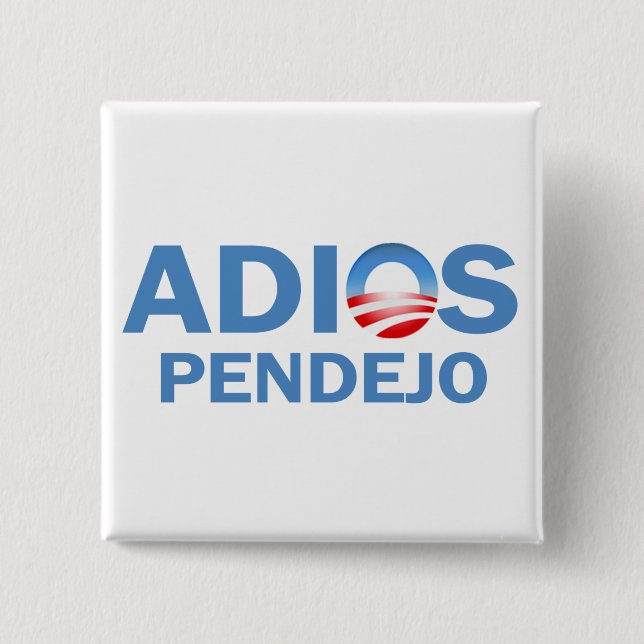 Badge Carré 5 Cm Adios Pendejo (Devant)