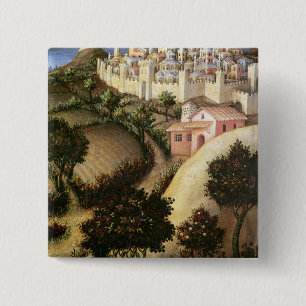 Badge Carré 5 Cm Adoration du retable de Magi