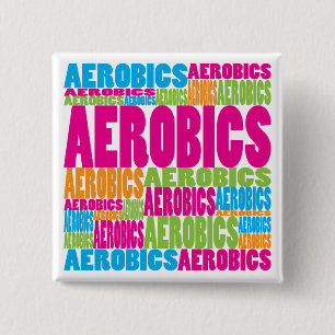 Badge Carré 5 Cm Aérobic colorée