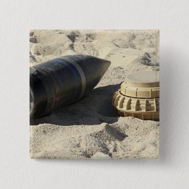 Badge Carré 5 Cm Affichage statique d'une coque de commande convert (Devant)