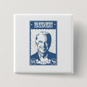 BADGE CARRÉ 5 CM AFFICHE DE JOE BIDEN