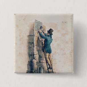 Badge Carré 5 Cm Afficheur