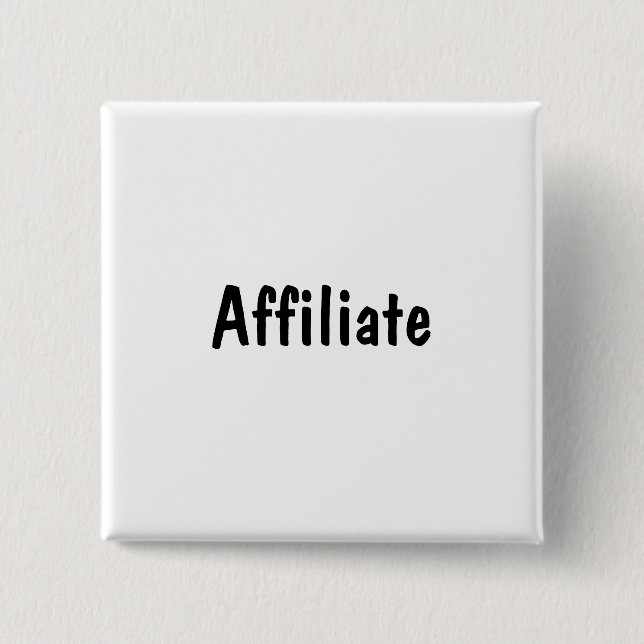 Badge Carré 5 Cm Affilié (Devant)