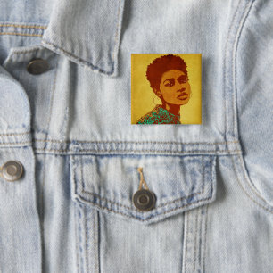 Badge Carré 5 Cm Afri1