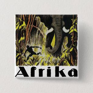 Badge Carré 5 Cm Afrika
