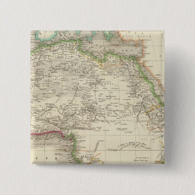 Badge Carré 5 Cm Afrique 10 (Devant)